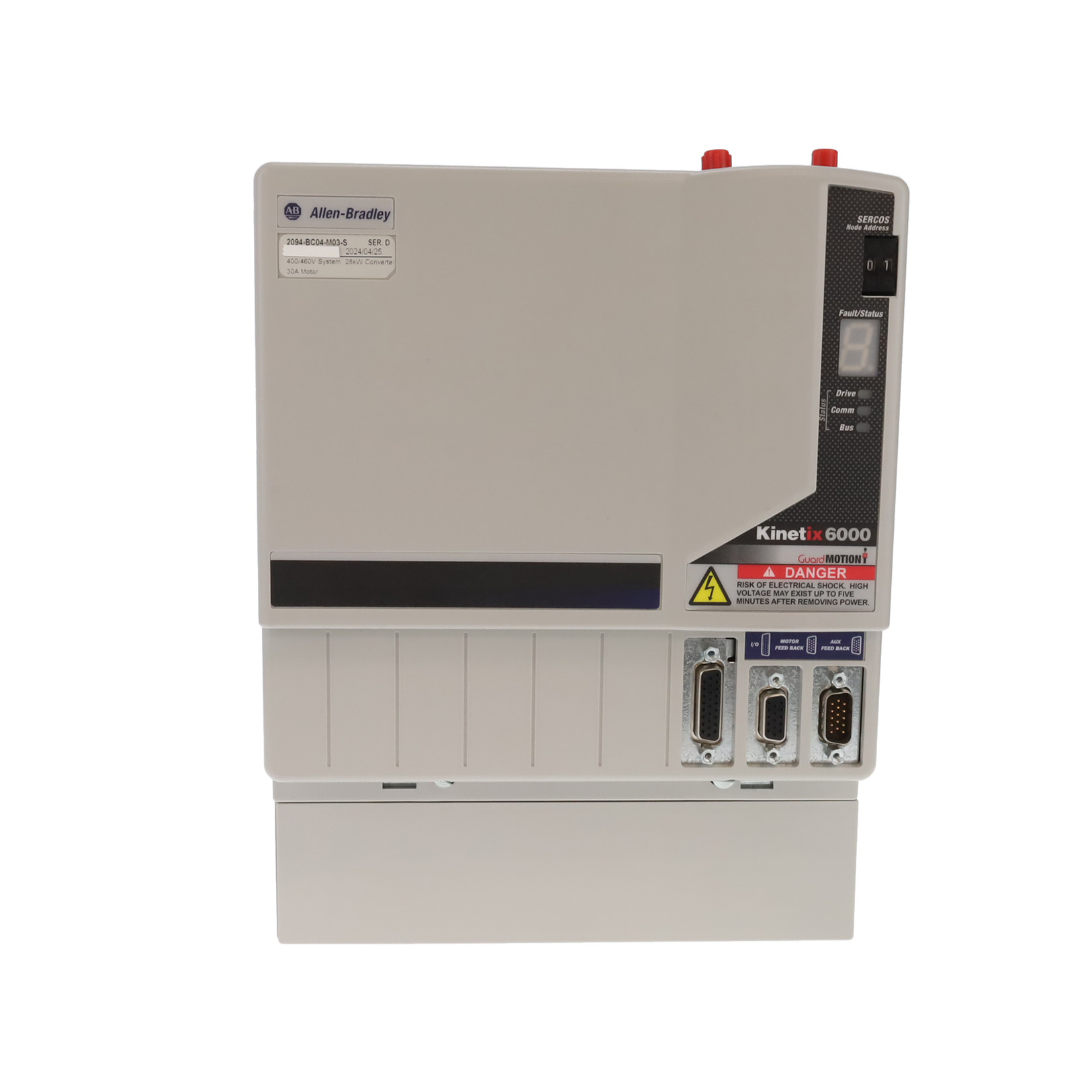 2094-BC04-M03-S - Kinetix 6000 - IAM, categoria 400 V, com conversor de 6 kW, inversor de 30 A, com recurso Safe Torque-off